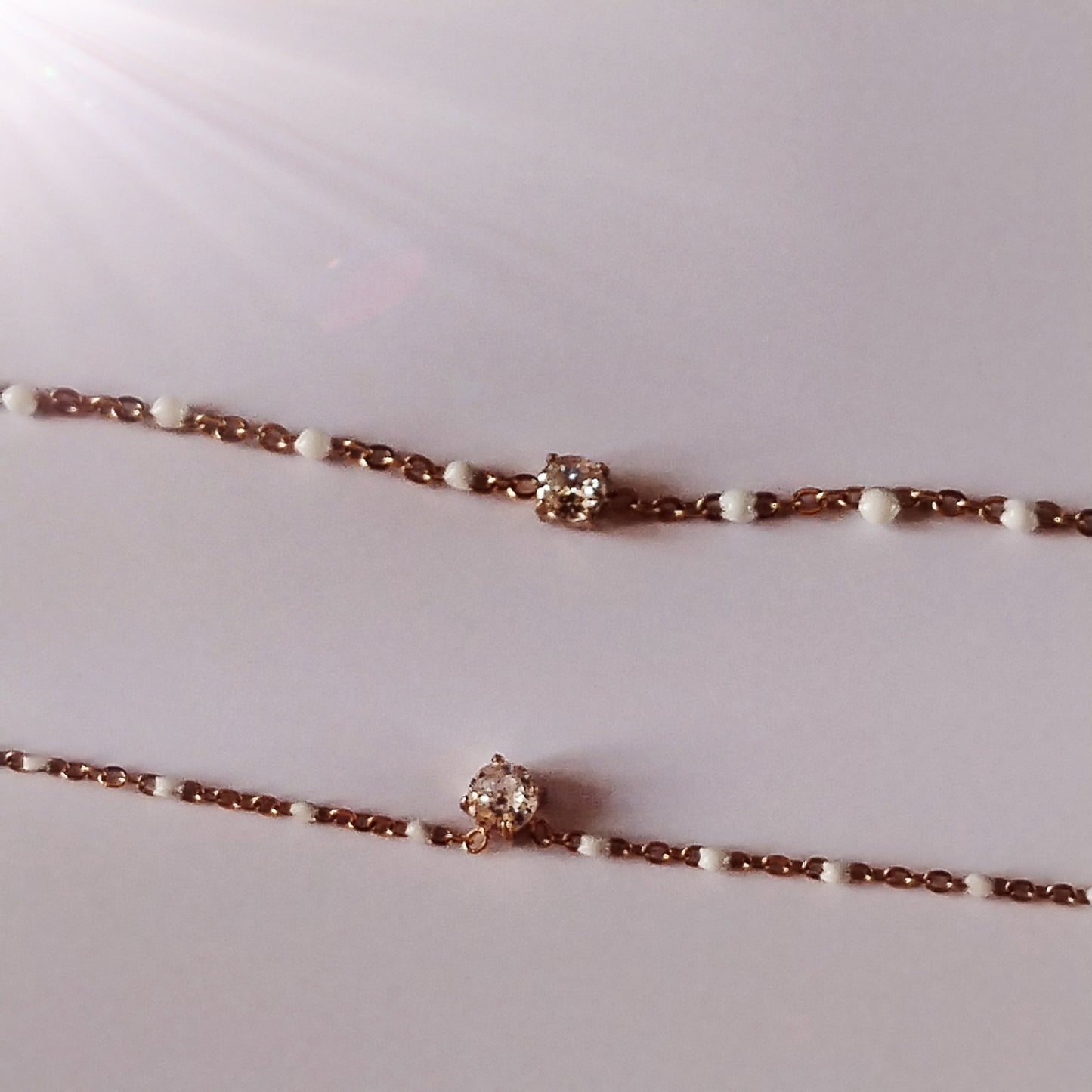 Chaîne & Bracelet BLANCHE - Golddarg3nt